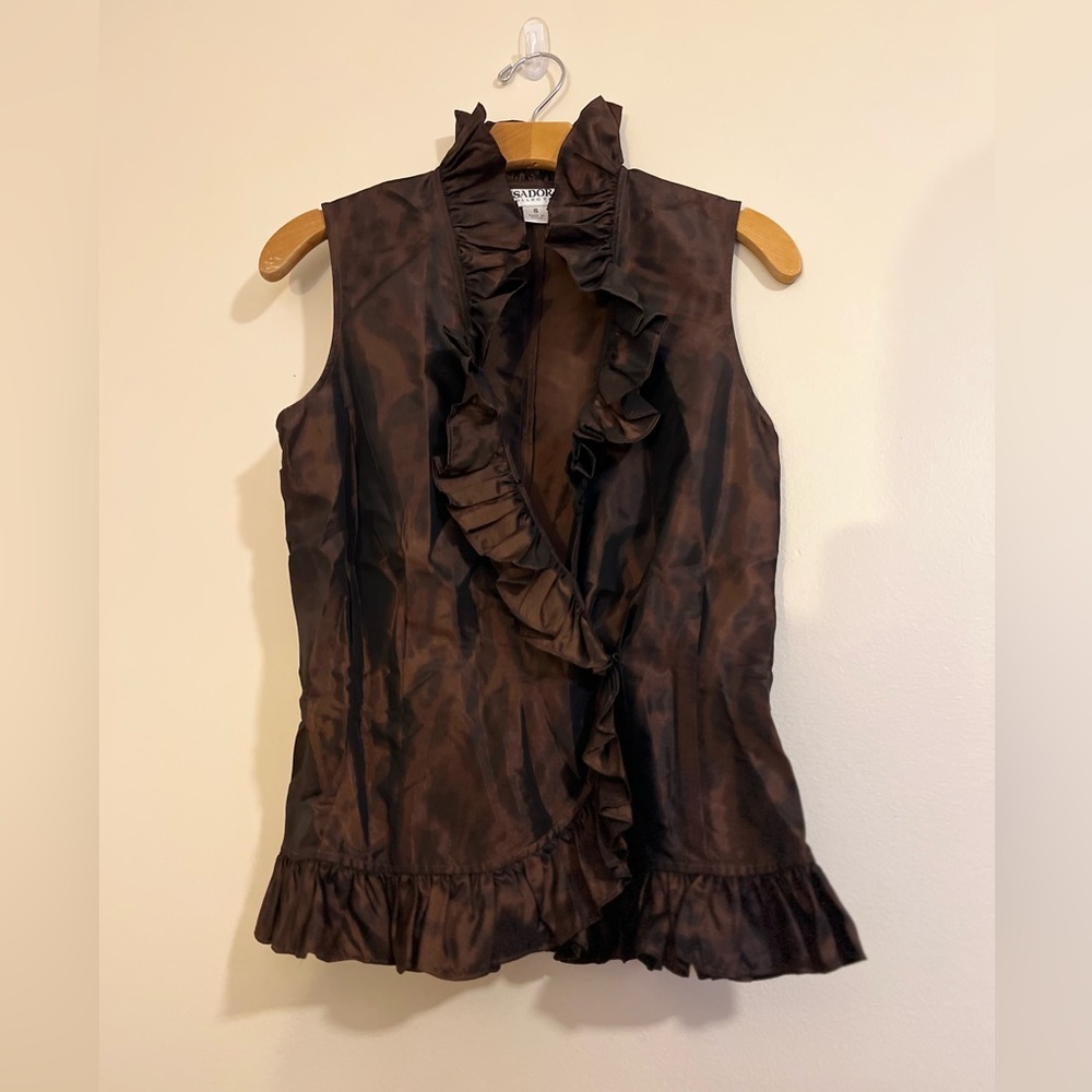 Small Vintage Isadora Collection Ruffle Blouse - Picture 3 of 9